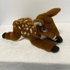 FAO Schwarz Spotted Deer Reindeer Toy Stuffed Animal 18”